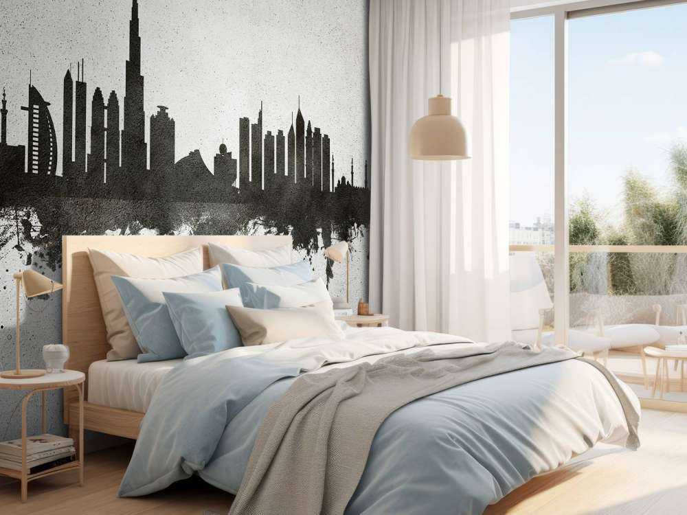 Watercolor skyline, Dubai