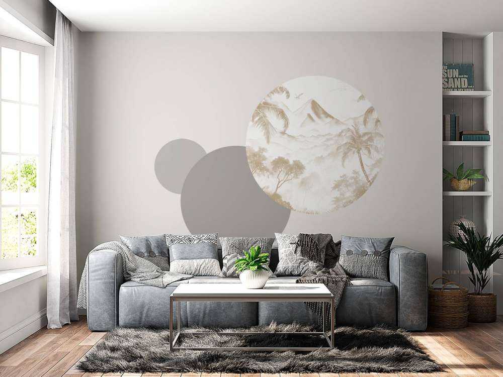 Dawn on Volcanic Island, taupe
