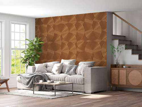 Metallic background with circles