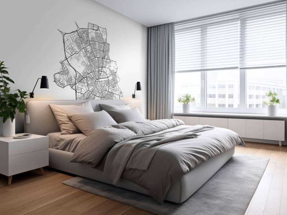 Map of Eindhoven, white