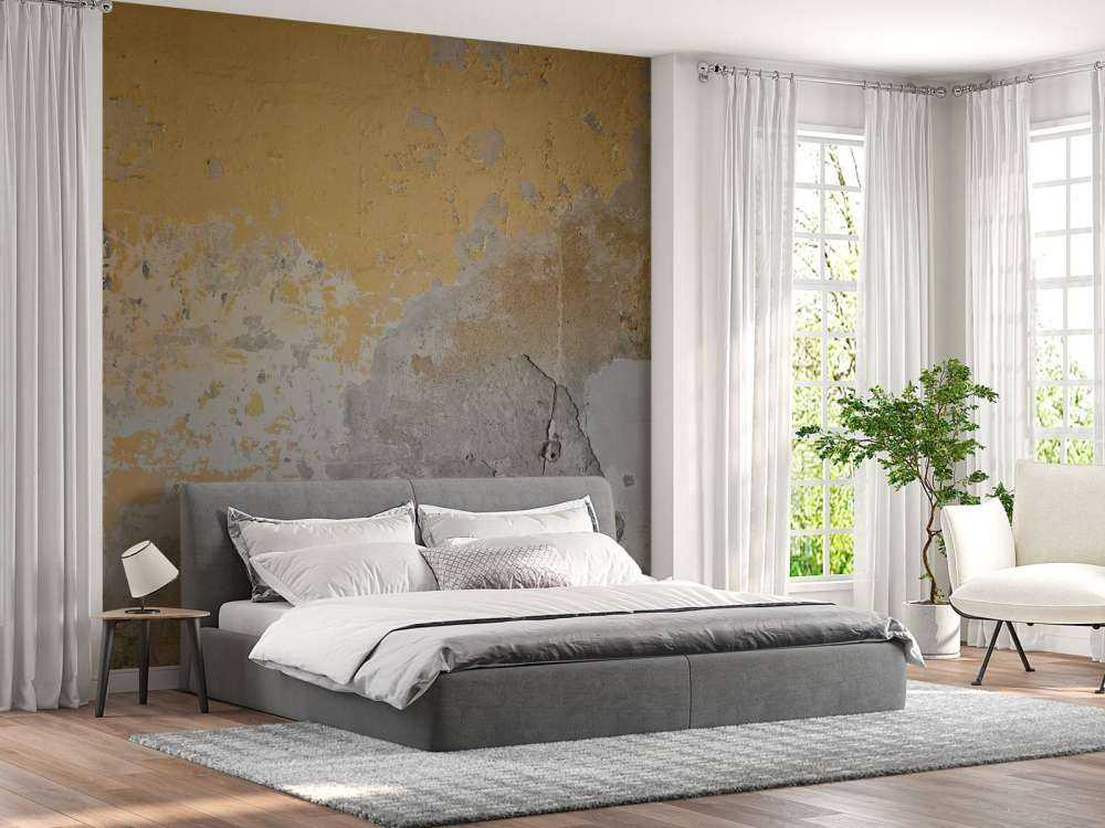 Yellow weathered wall