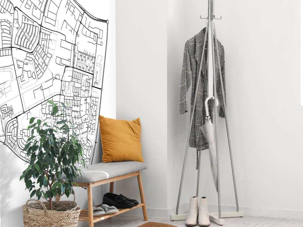 Map of Dronten, white