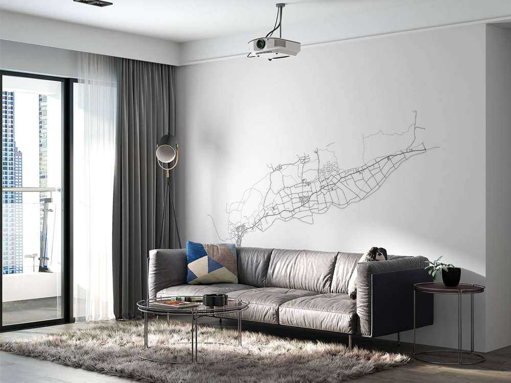 Map of Terschelling, white