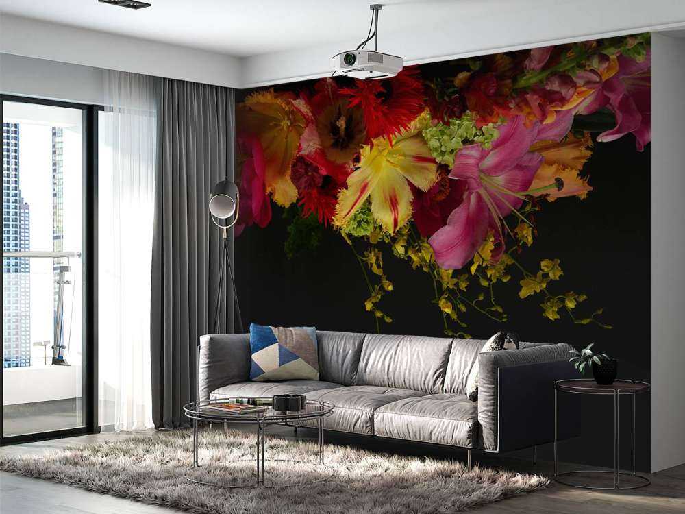 Coloured flowers