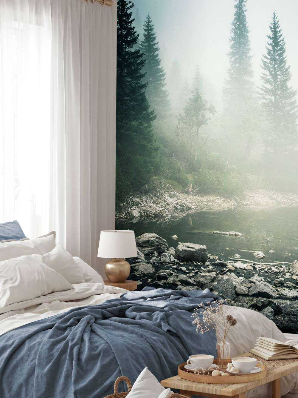 A beautiful mountain lake