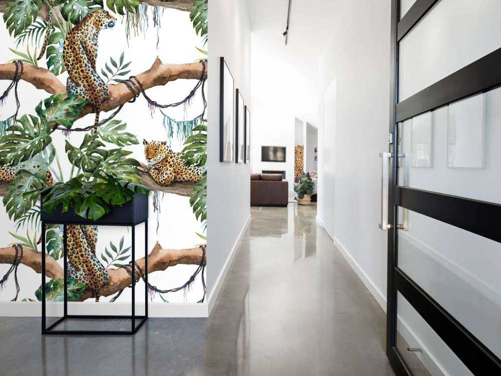 Watercolour leopards