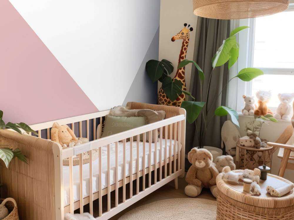 Pink and grey triangles