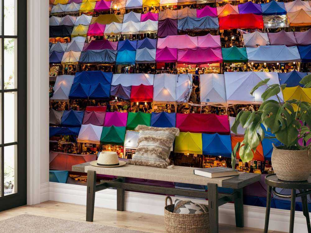 Coloured market