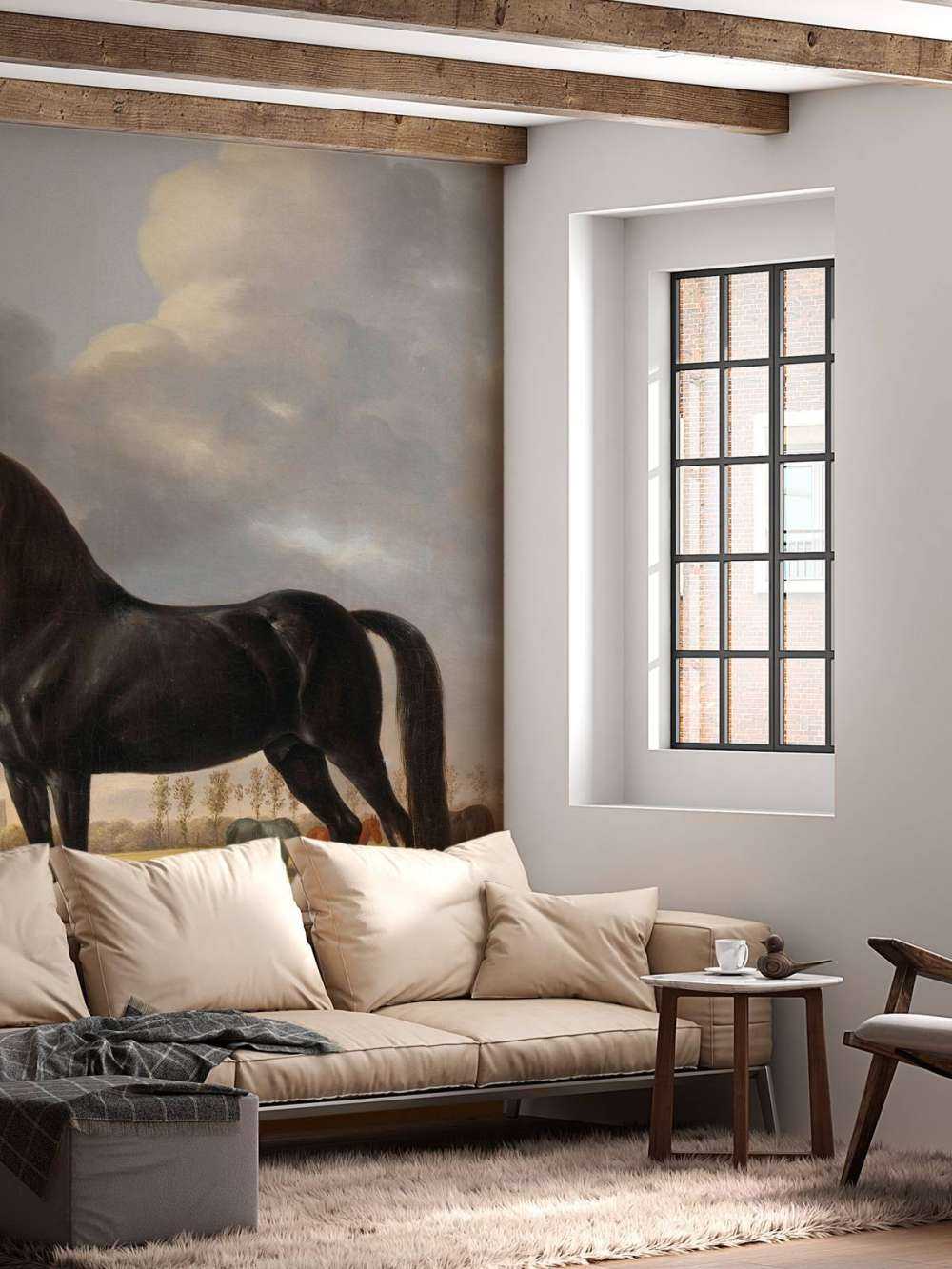 Photo wallpaper horse. The harddrawer De Vlugge