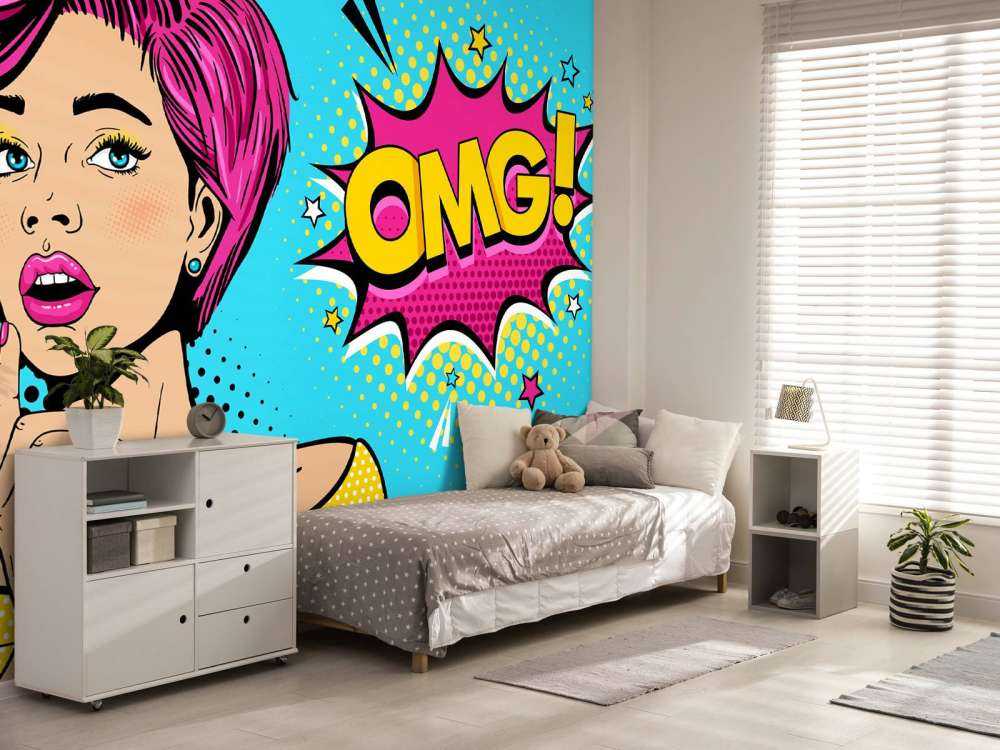 Woman in pop art style