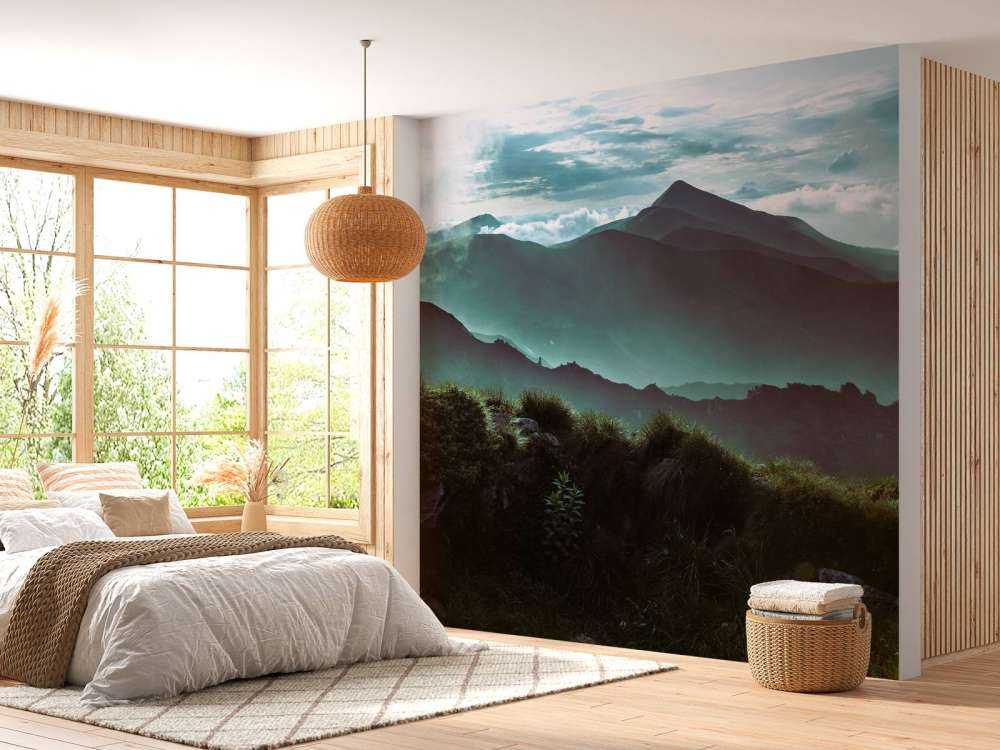 Jungle with mountains