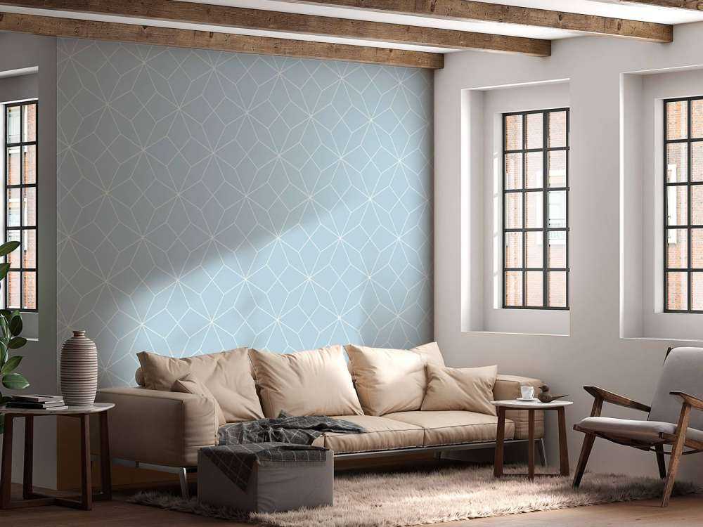 Light blue geometric lines