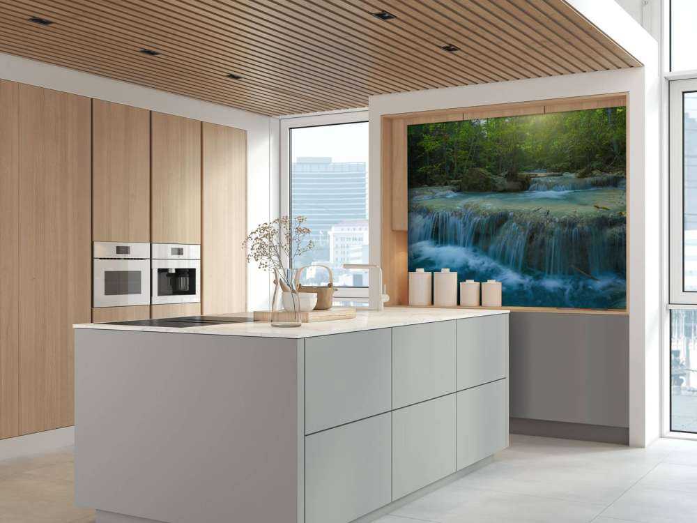 Beautiful deep waterfall