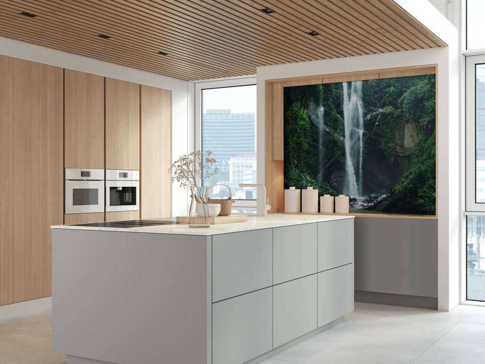 Waterfall in the nature