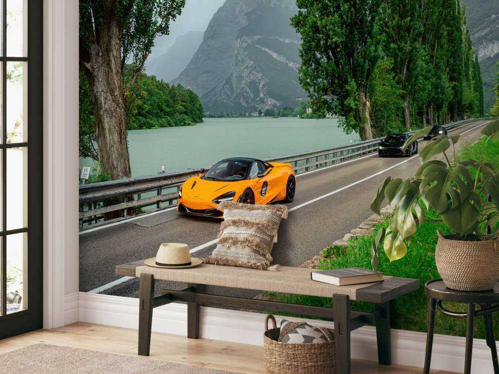 Ride through the Alps along the lake.