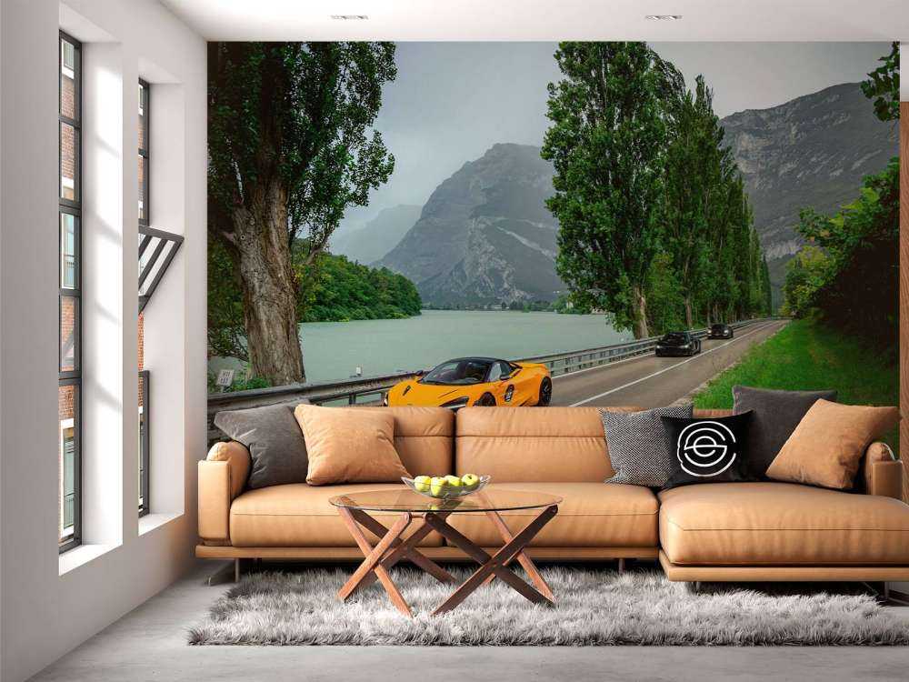 Ride through the Alps along the lake.