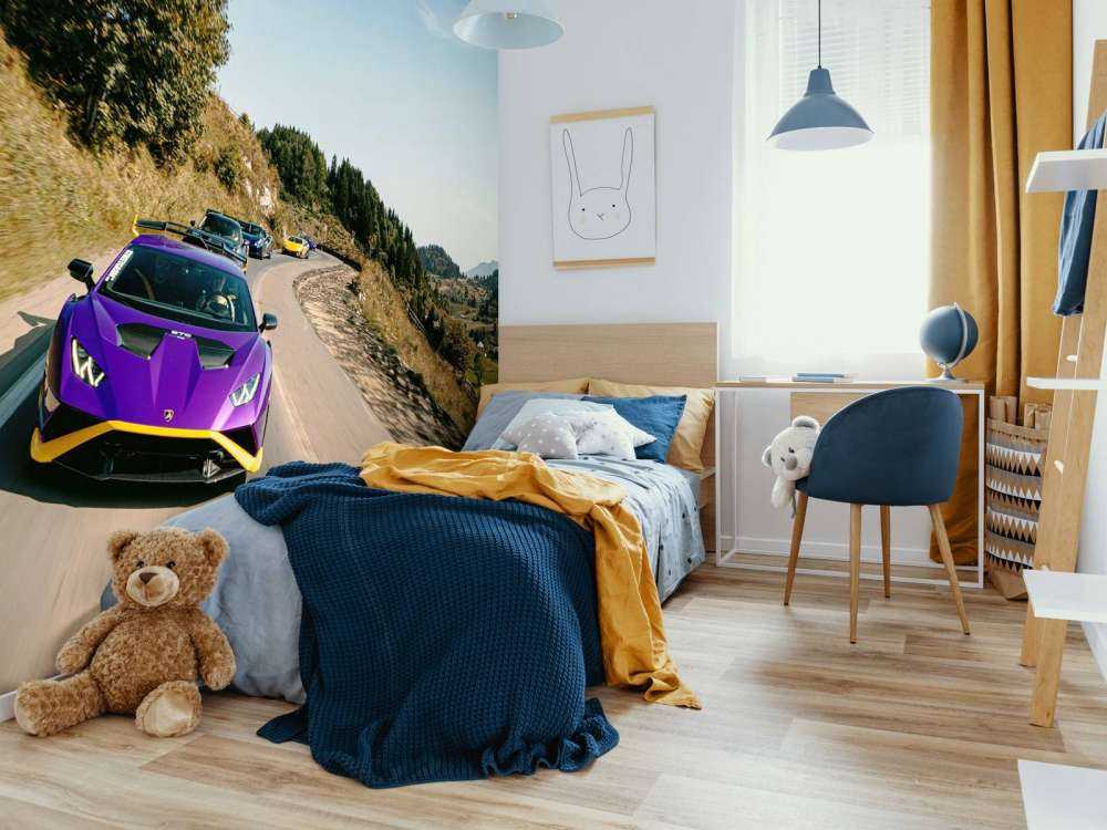 Supercar convoy through the mountains