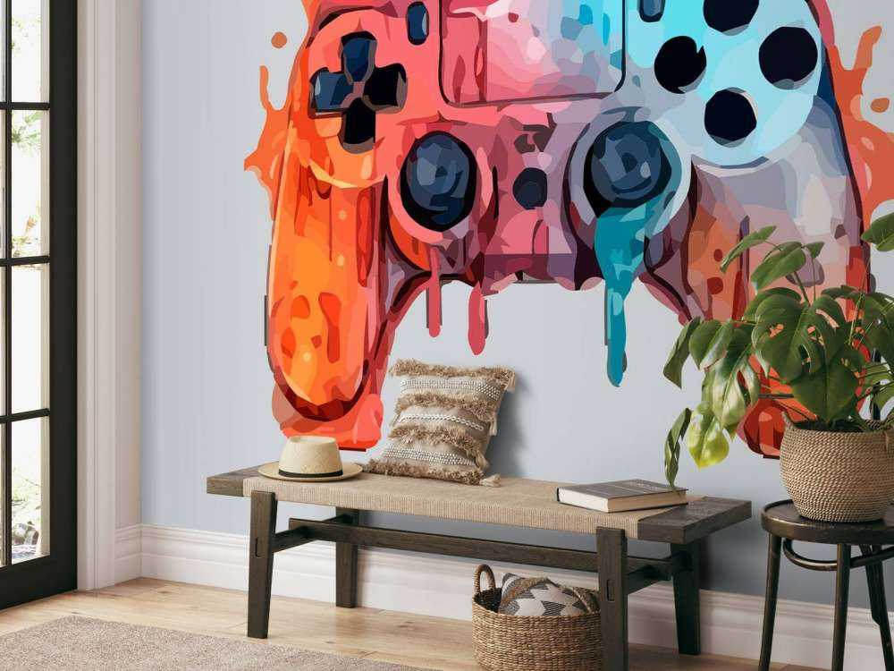 Watercolor Gamer Splash