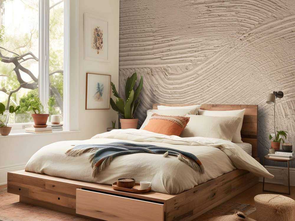 Textured lines in taupe