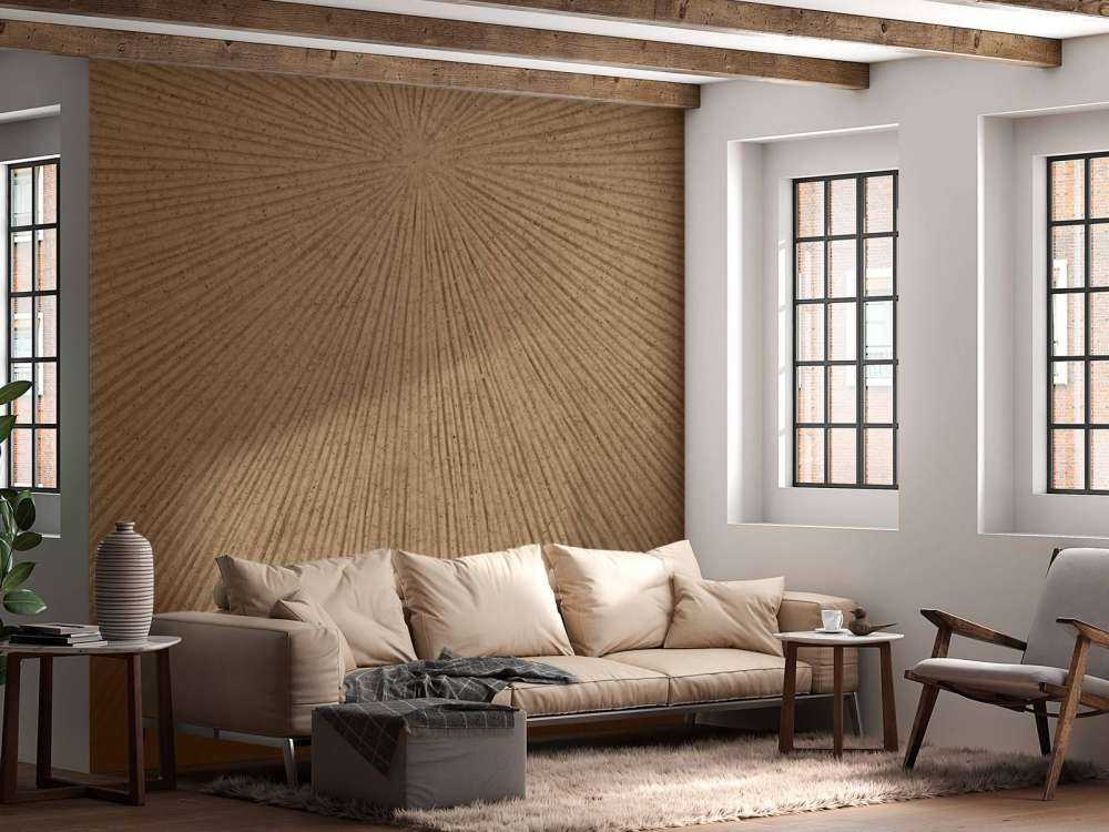 Structure with lines in gold brown