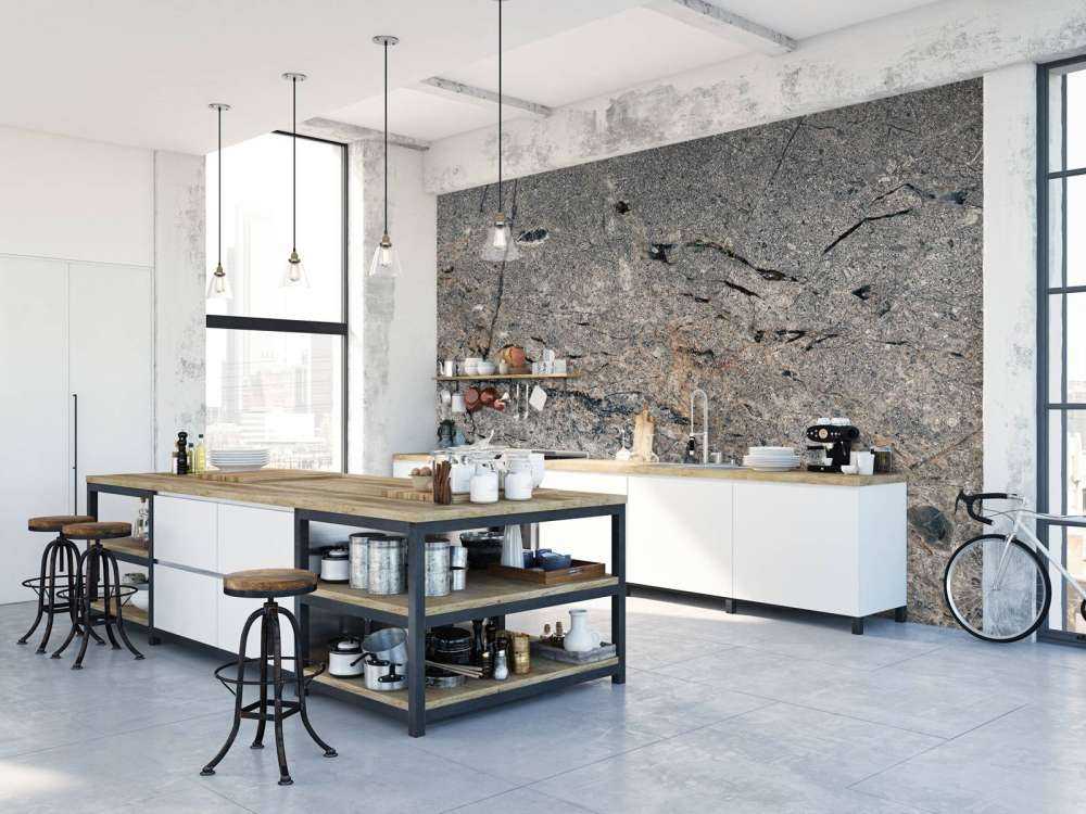 Grey marble structure
