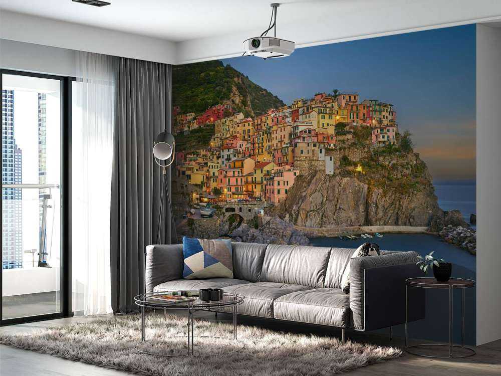 Coloured houses in Italy