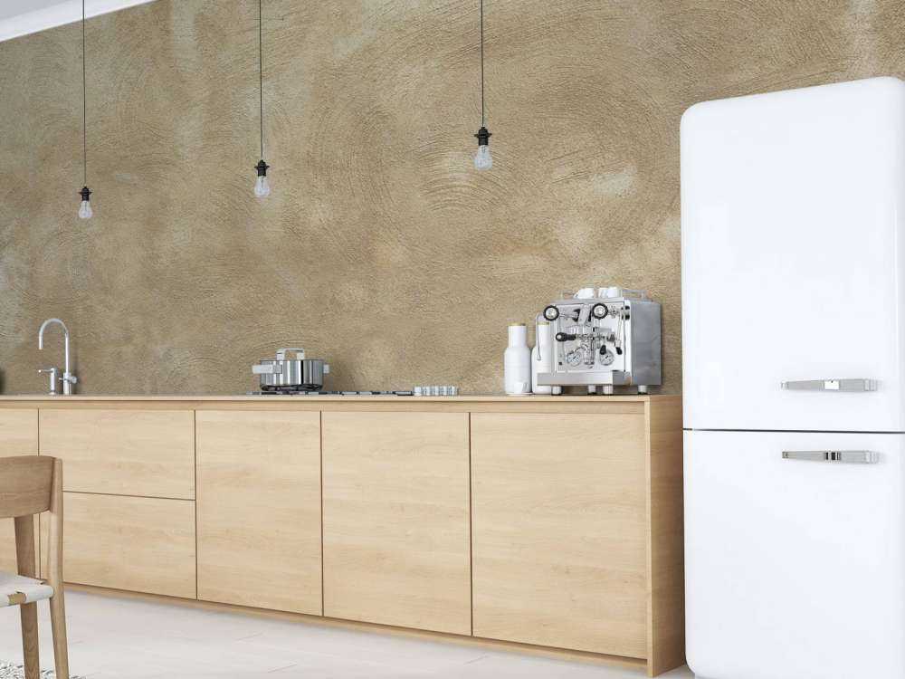 Wall with smudges and stripes