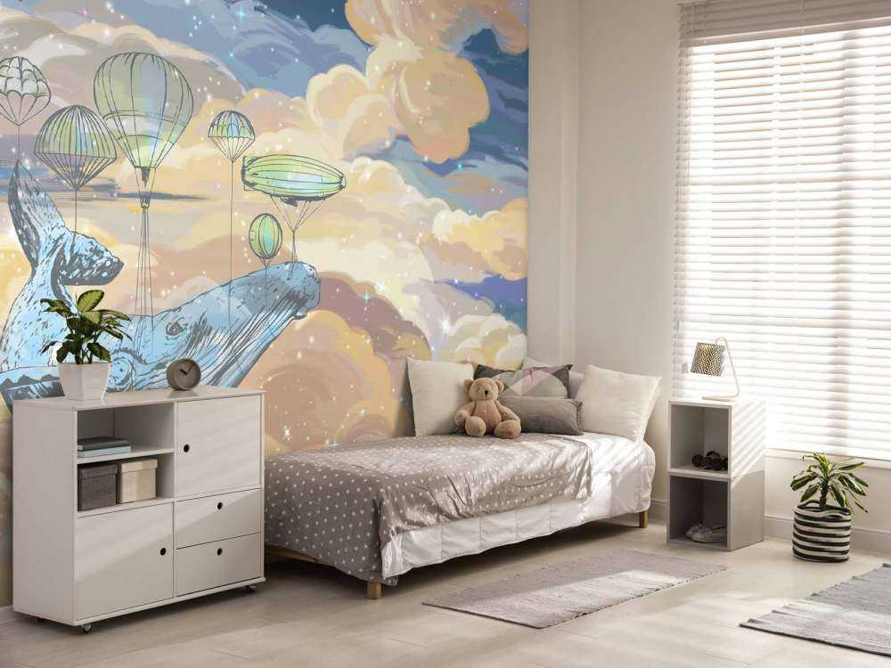 Whale with his hot air balloons