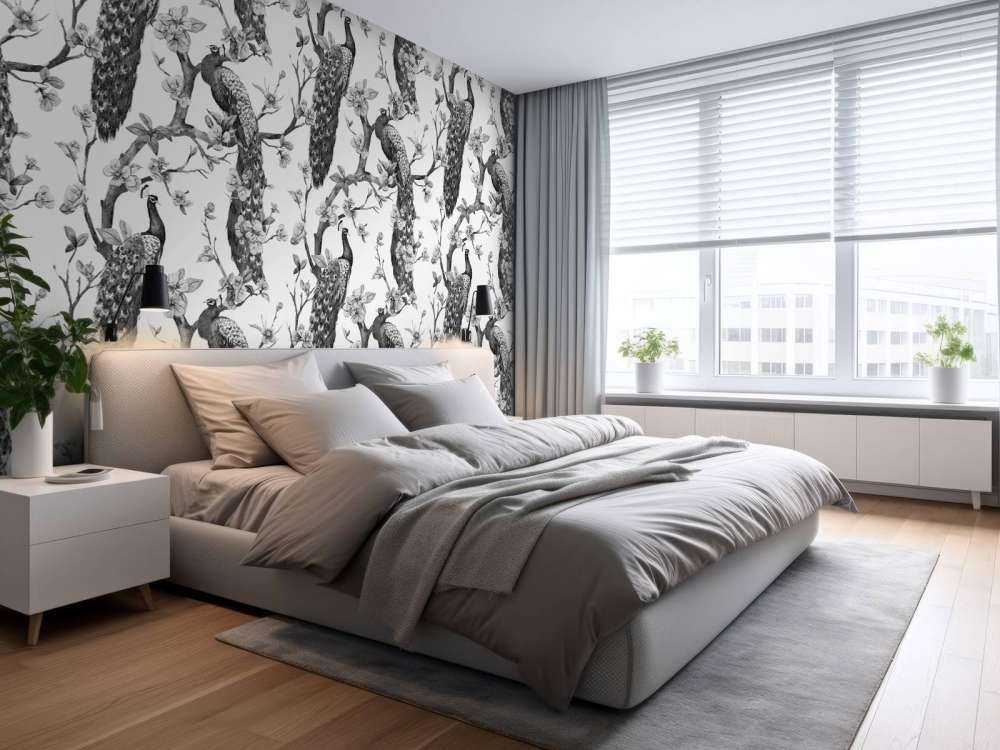 Monochrome Peacock Splendor