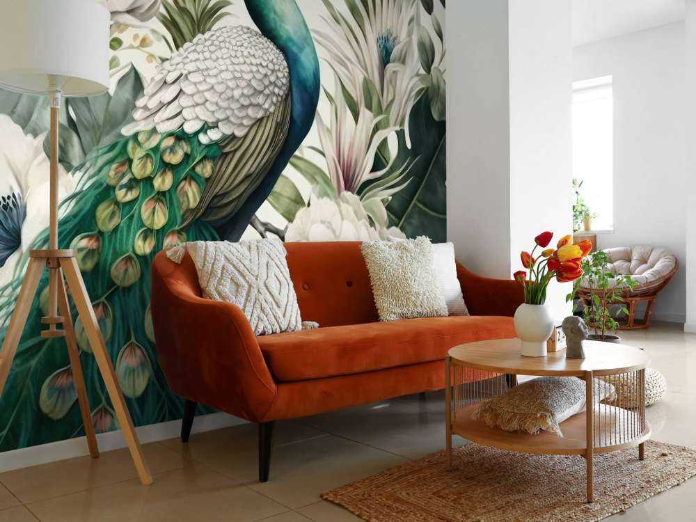 Peacock Flora in Harmony