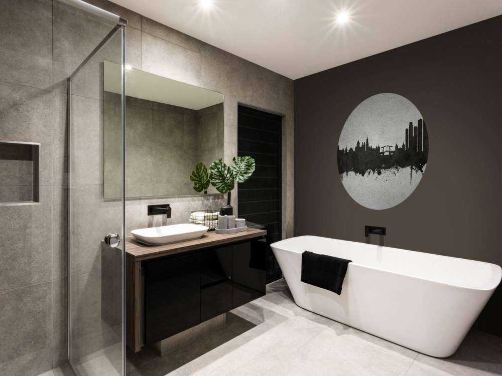 Watercolor skyline, Amsterdam