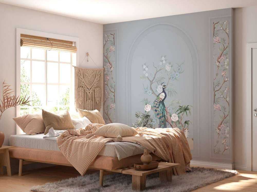 Peacock Paradise, blue