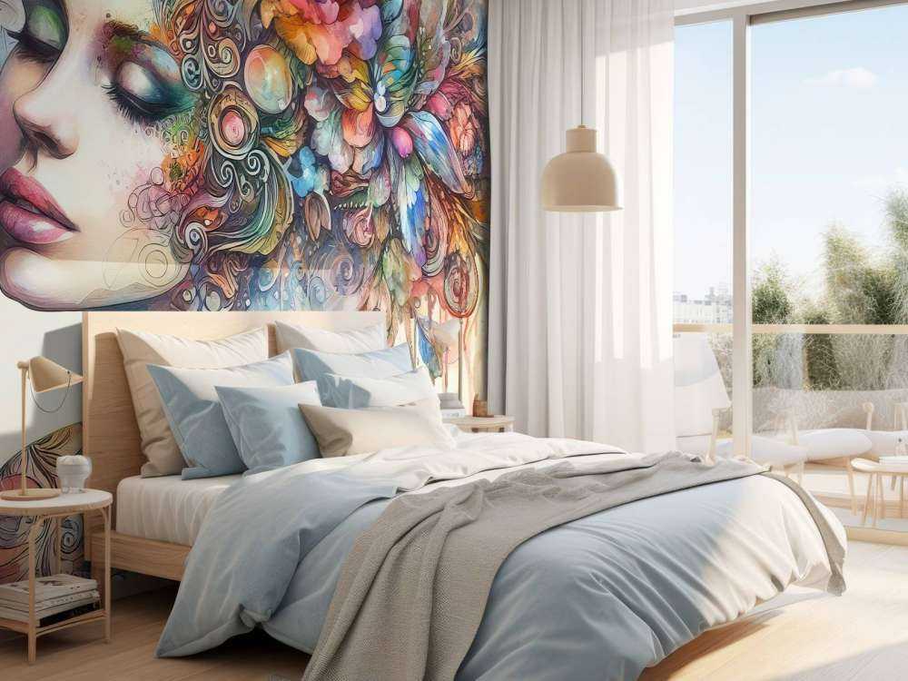 Watercolor Floral Woman #4