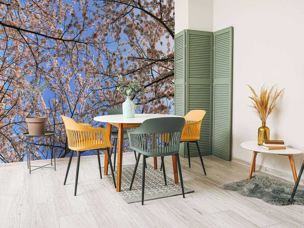 Flowering branches in bloom