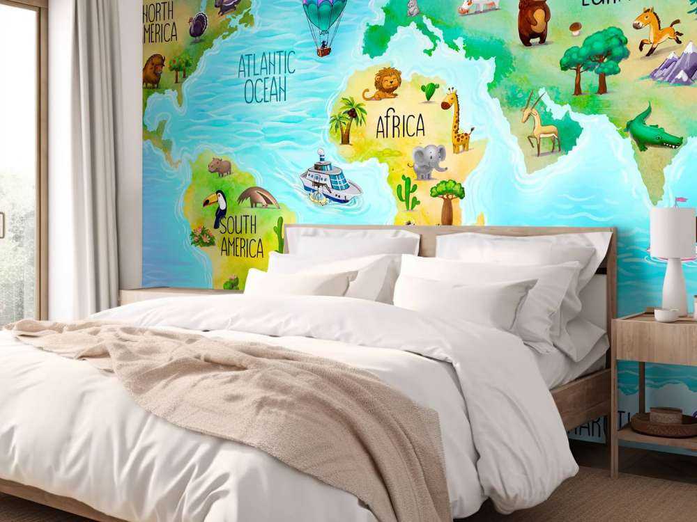 World map for kids