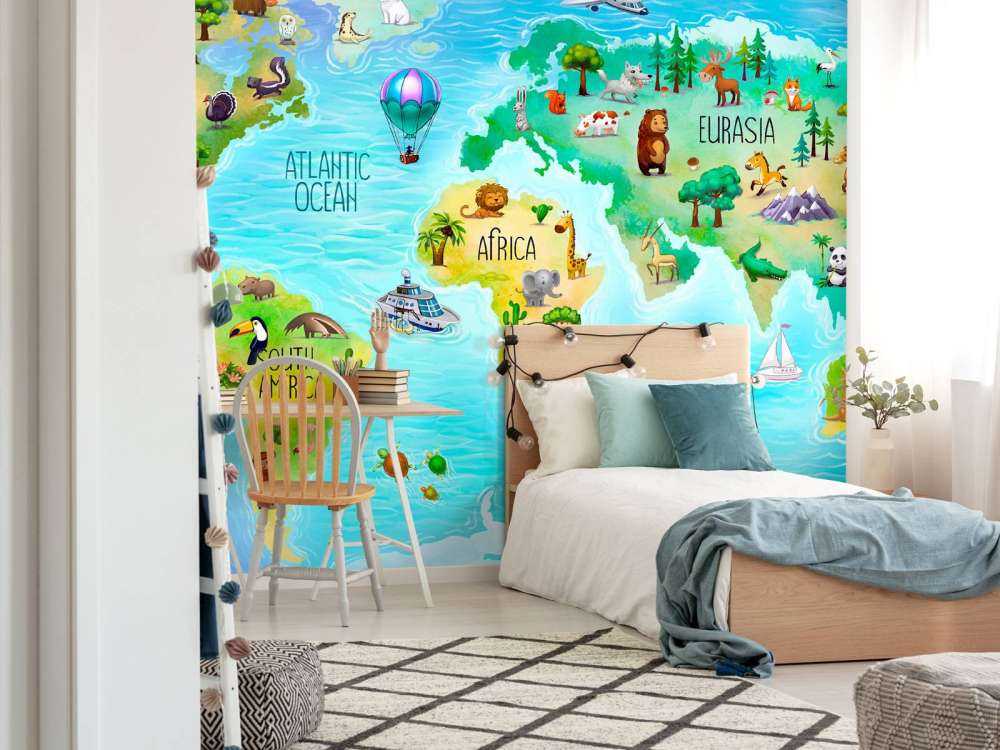 World map for kids