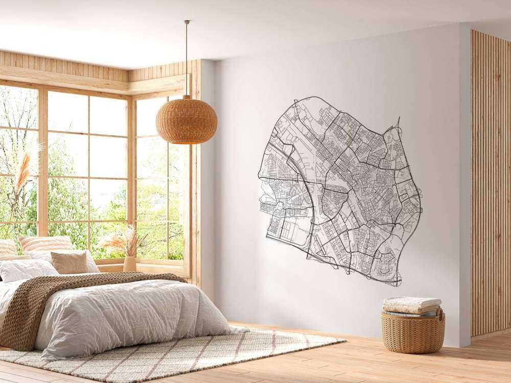 Map of Utrecht, white