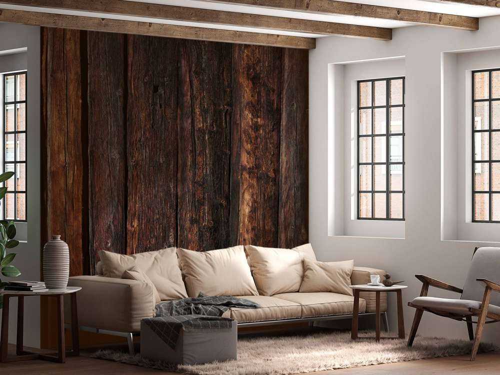 Dark vertical timber