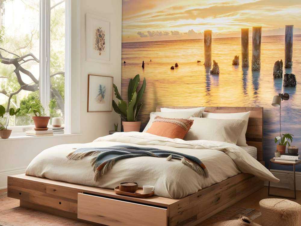 Calm sea at sunrise