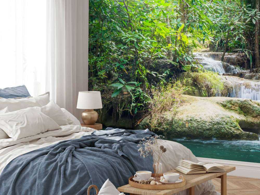 Erawan waterfall in Thailand