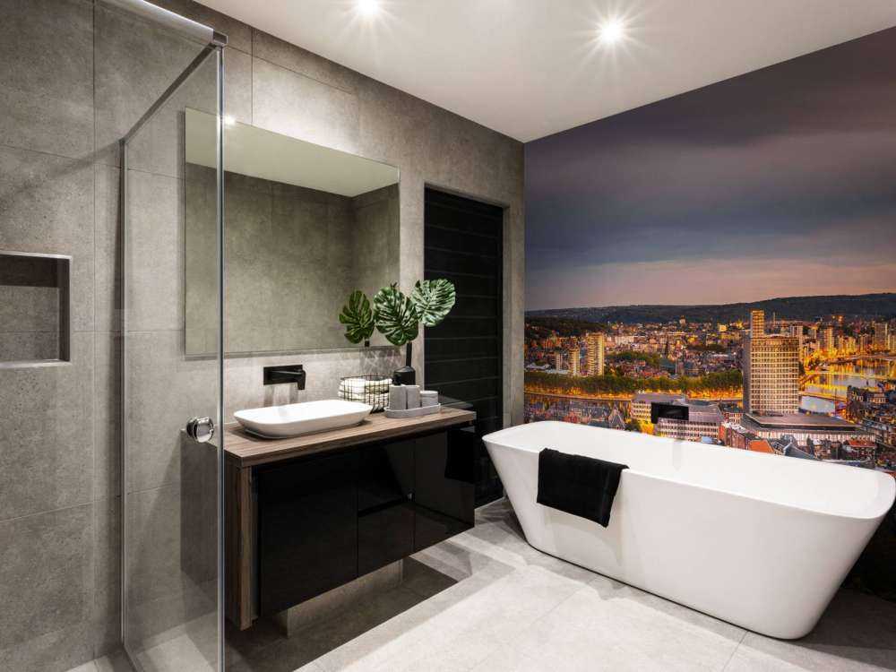 Luik panorama bij nacht