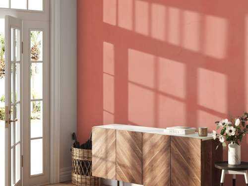 Apricot pink concrete