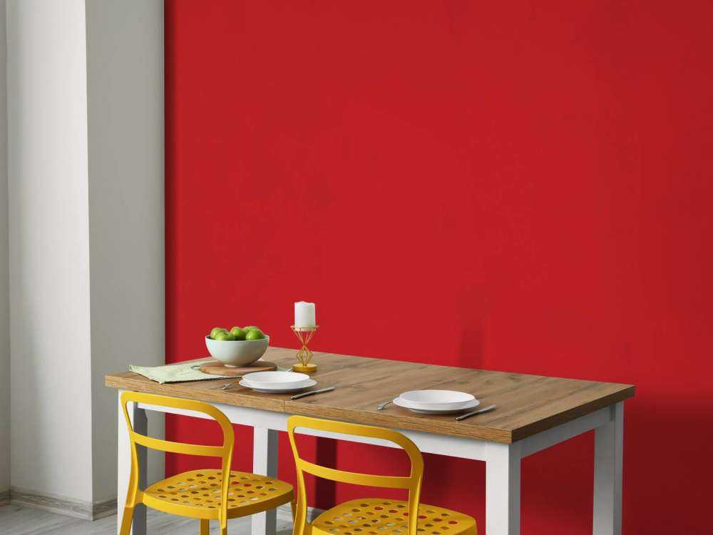Ruby red concrete