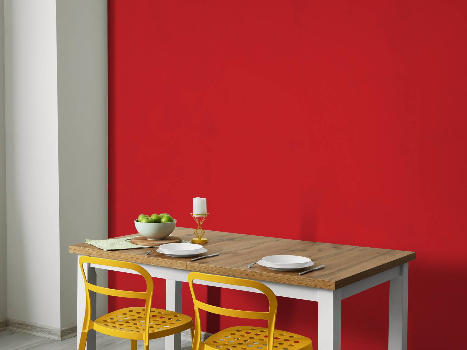 Ruby red concrete