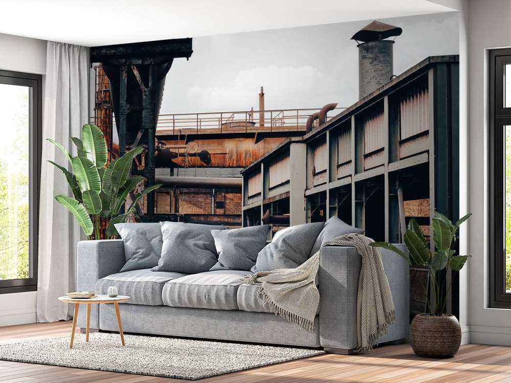 Rails at old a factory