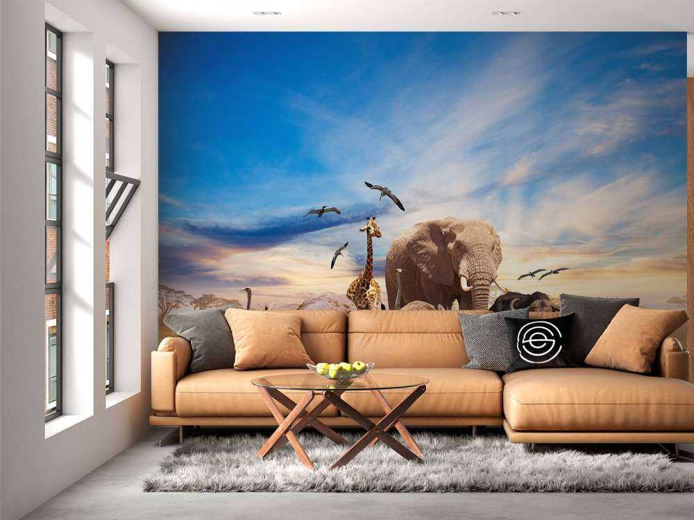 Group African animals