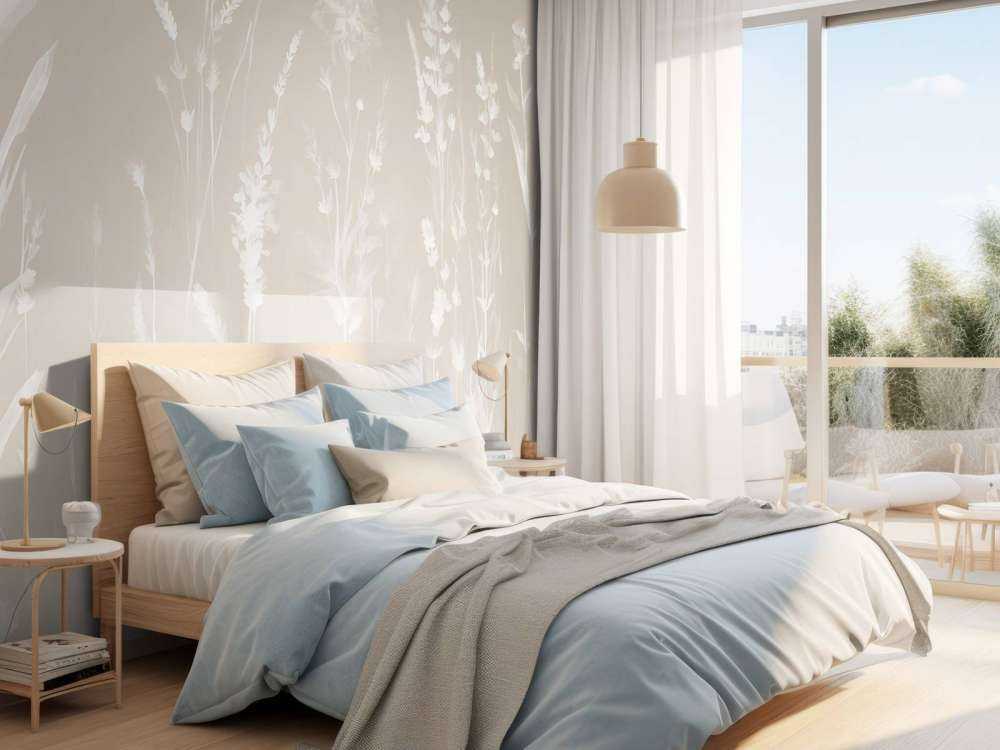 Lavender Glade Seamless Sand Beige