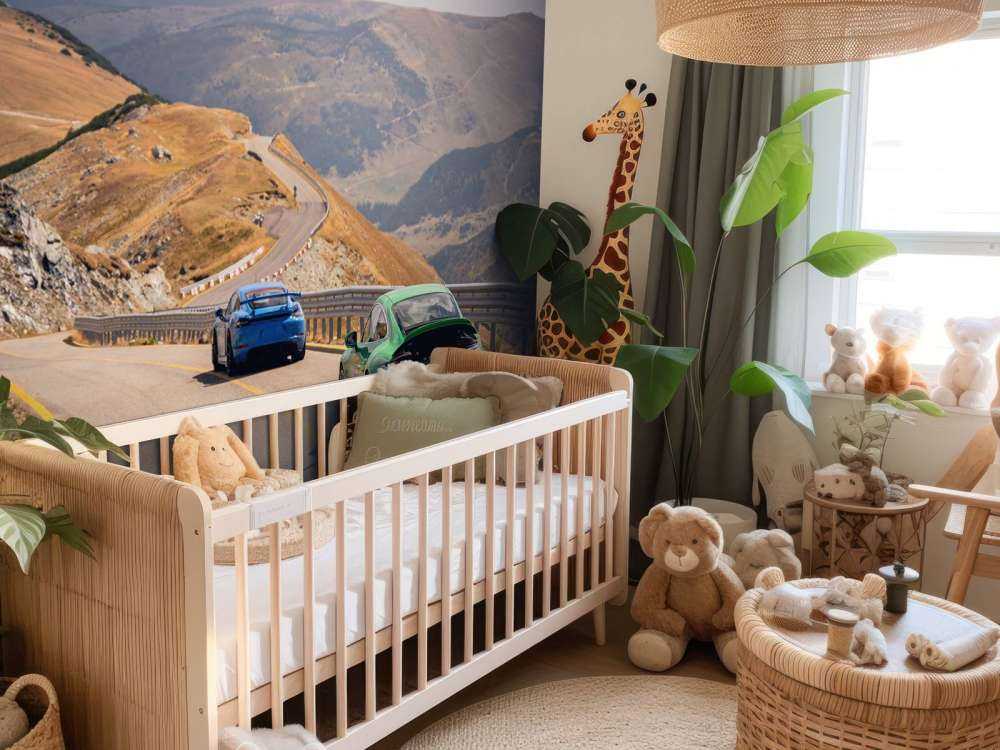 Winding route through the mountains