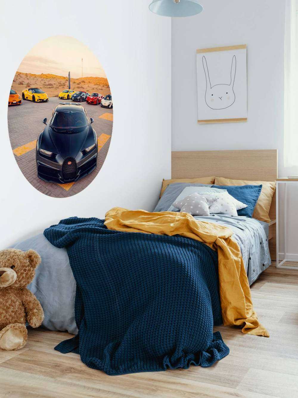 Hypercars at sunset