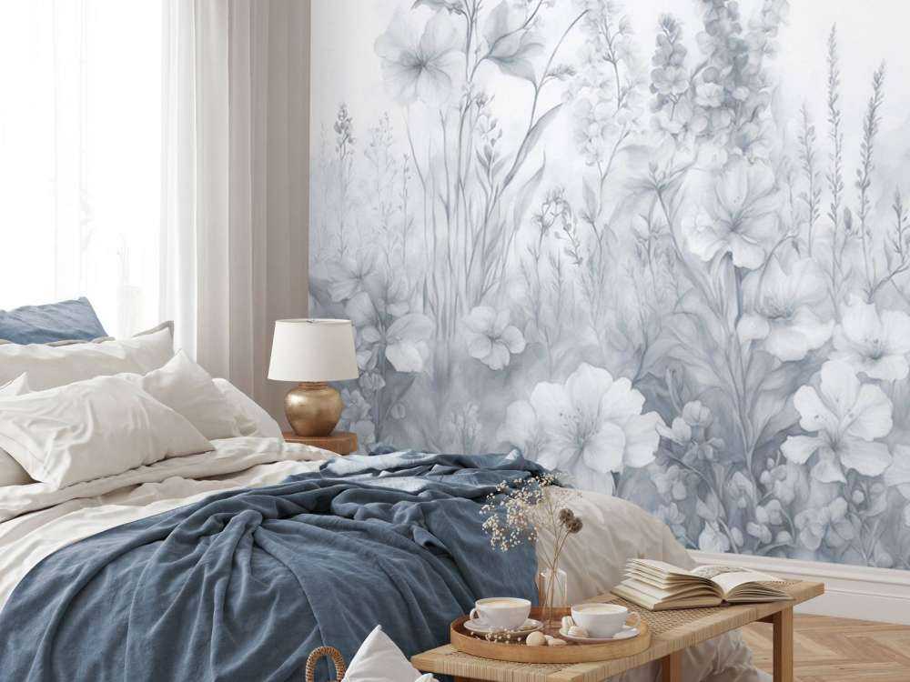 Tender English garden - blue